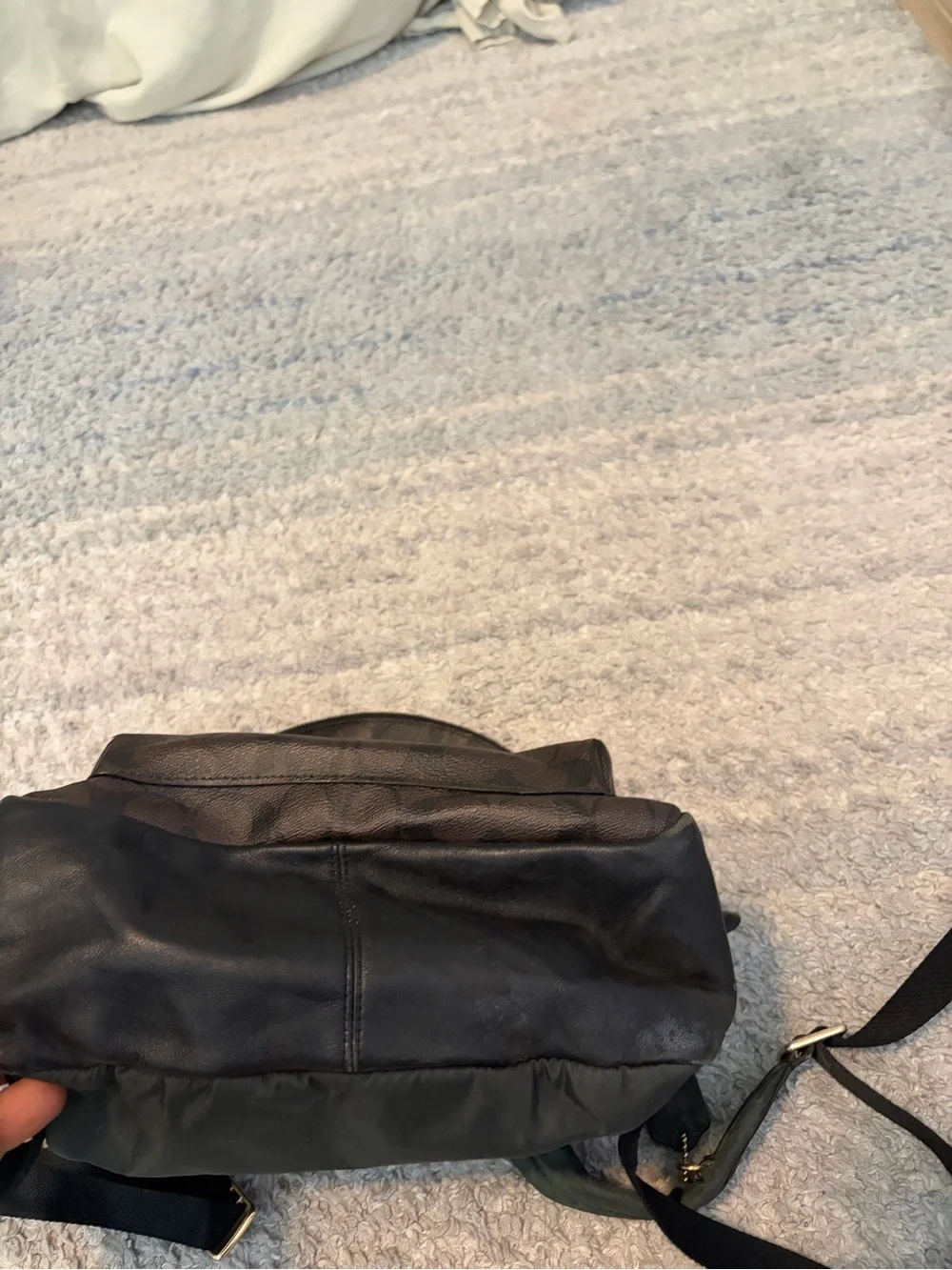 Coach Medium Charlie Backpack Signature Canvas Leather Brown Black F32200
